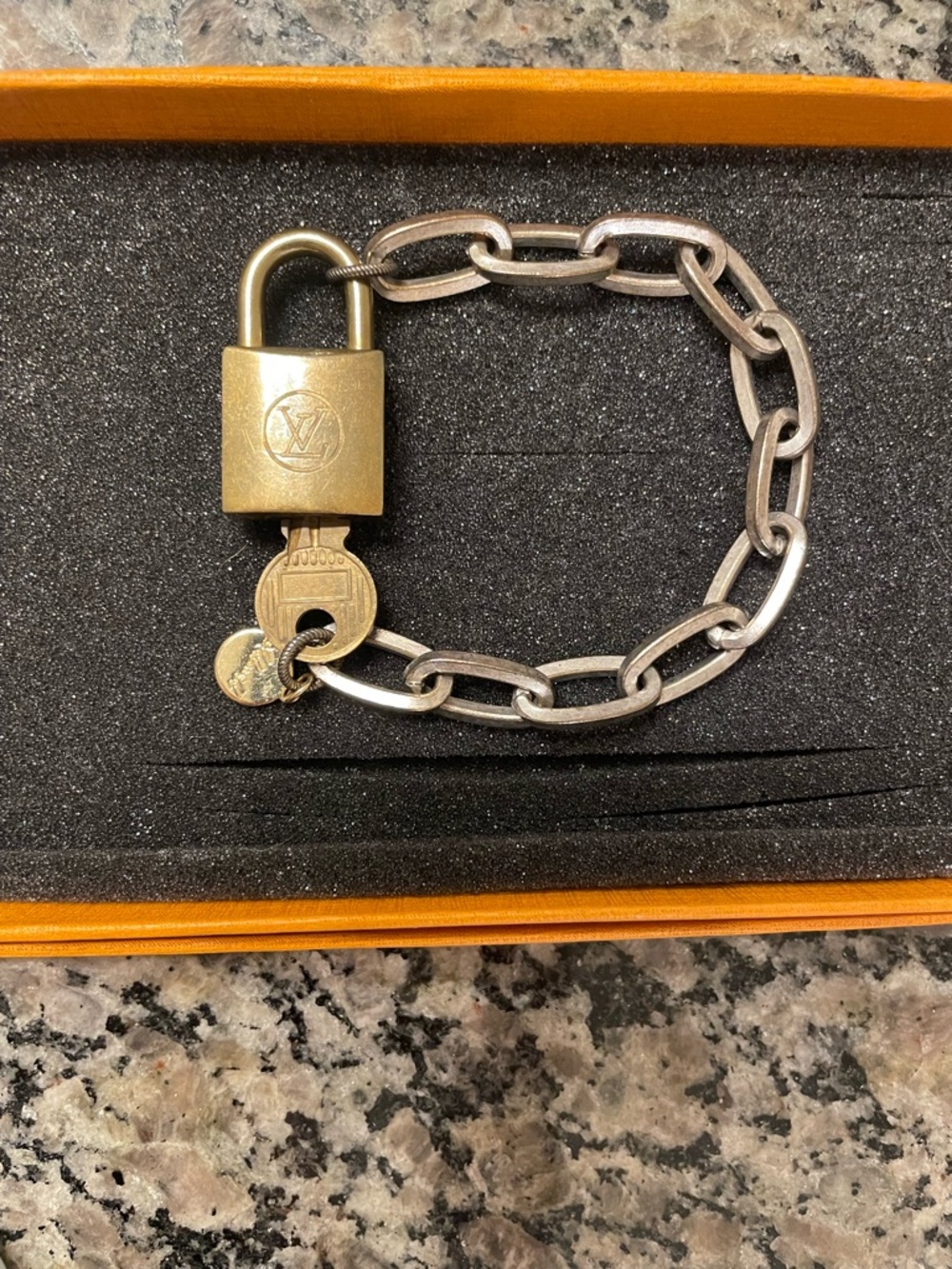Mixed Metal Padlock Charm Bracelet in Gold and Silver • Idlewild LV
